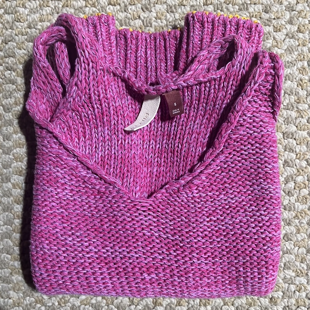 Pilcro Jenna pink knit tank - size small